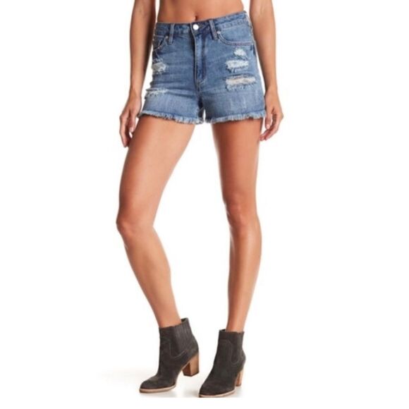 Joe’s Jeans Kiernan Distressed High Rise Cutoff Short, Size 26 - Picture 2 of 16